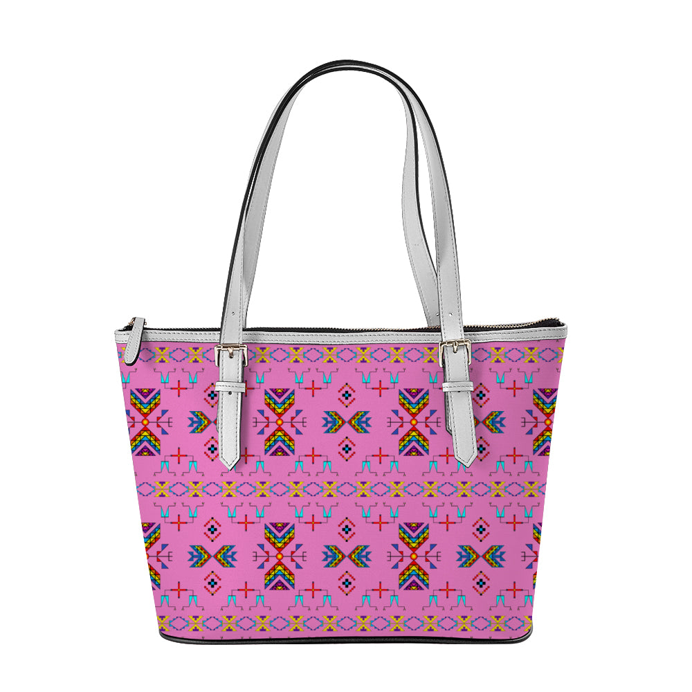 Rainy Chief Rainbow Blush Large Tote Shoulder Bag