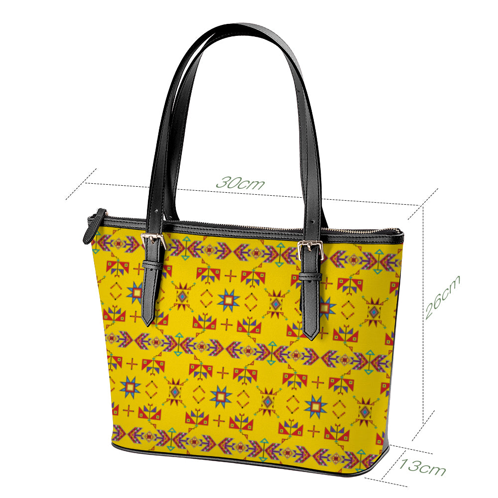 Scattered Generations Maize Large Tote Shoulder Bag