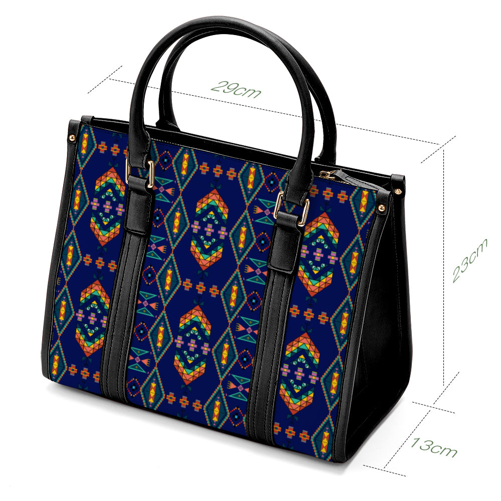 Travois Tipi Blue Hand or Shoulder Bag