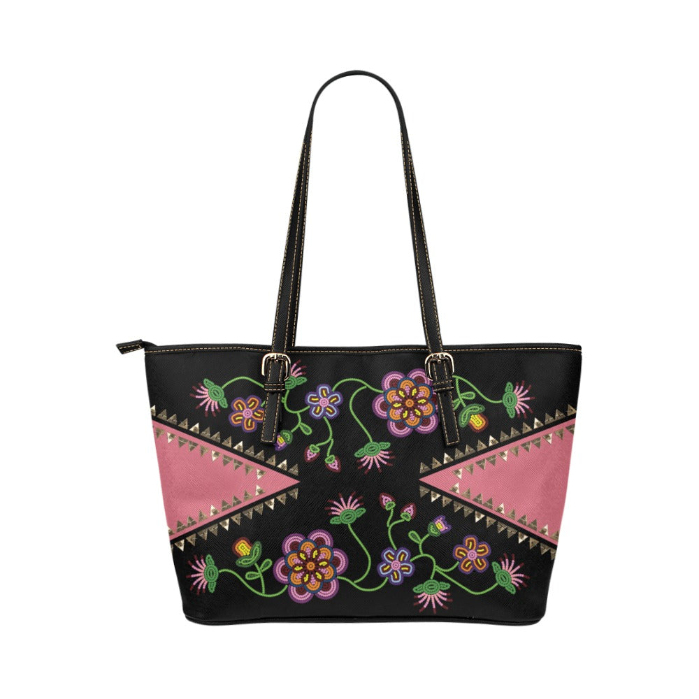 Metis Black Leather Tote