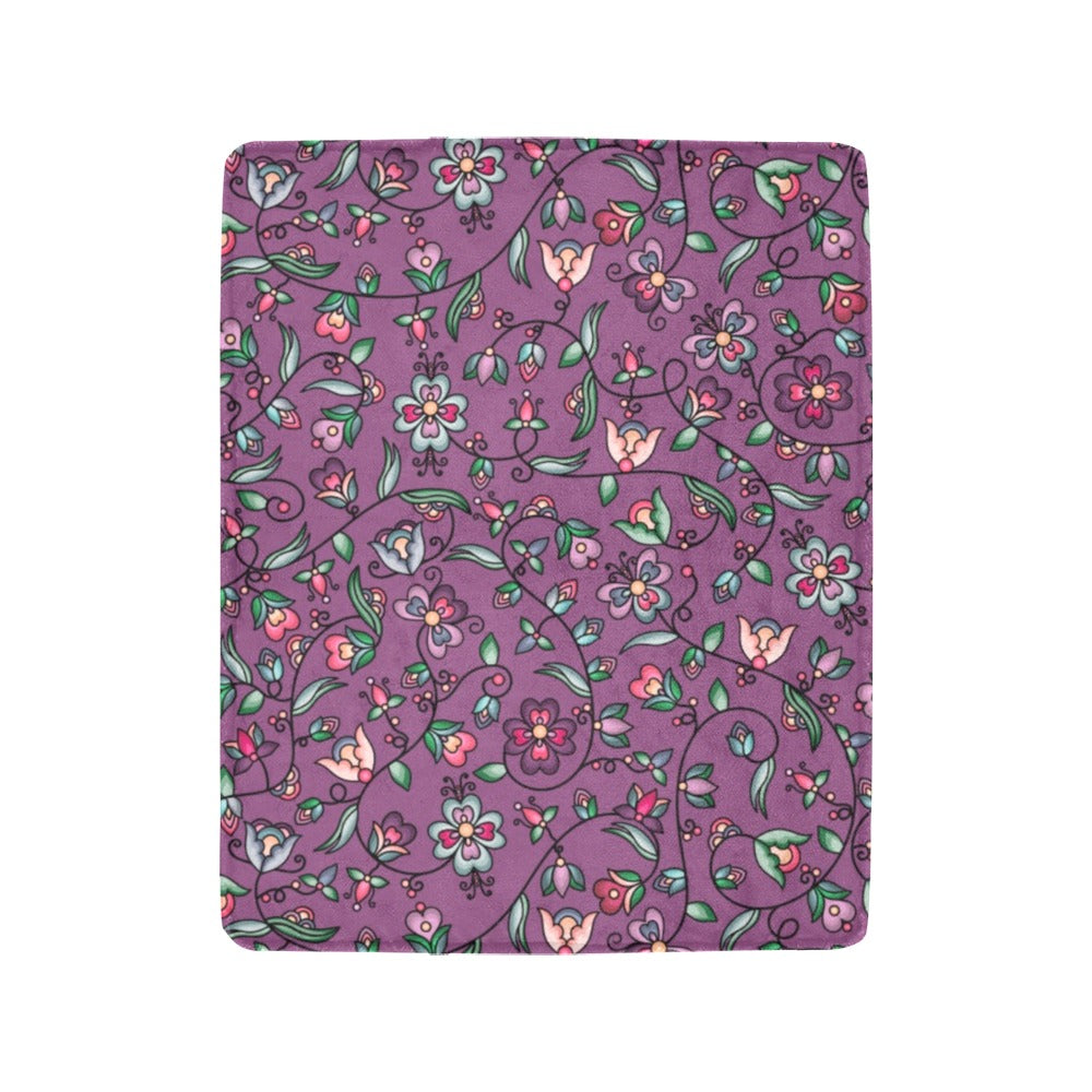 Amber Evening Garland Purple Ultra-Soft Micro Fleece Blanket 40"x50"