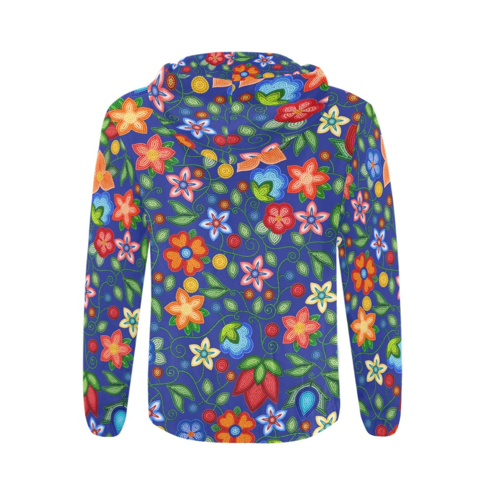 Morning Harmony Sapphire Men's Zipper Hoodie
