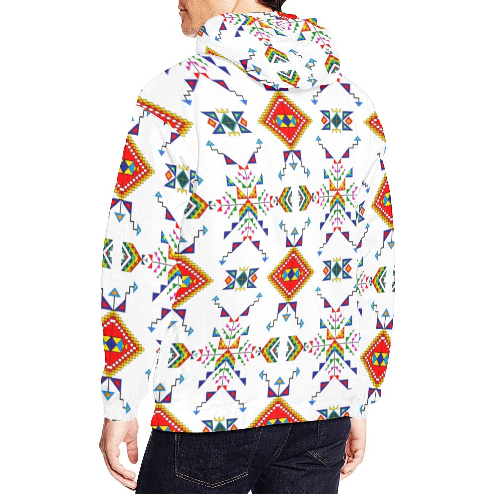 Buffalo Jump White Hoodie for Men (USA Size)