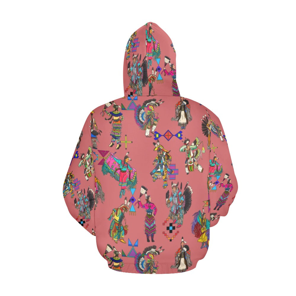 Grand Entry Dancers Terra Cotta Hoodie for Men (USA Size)
