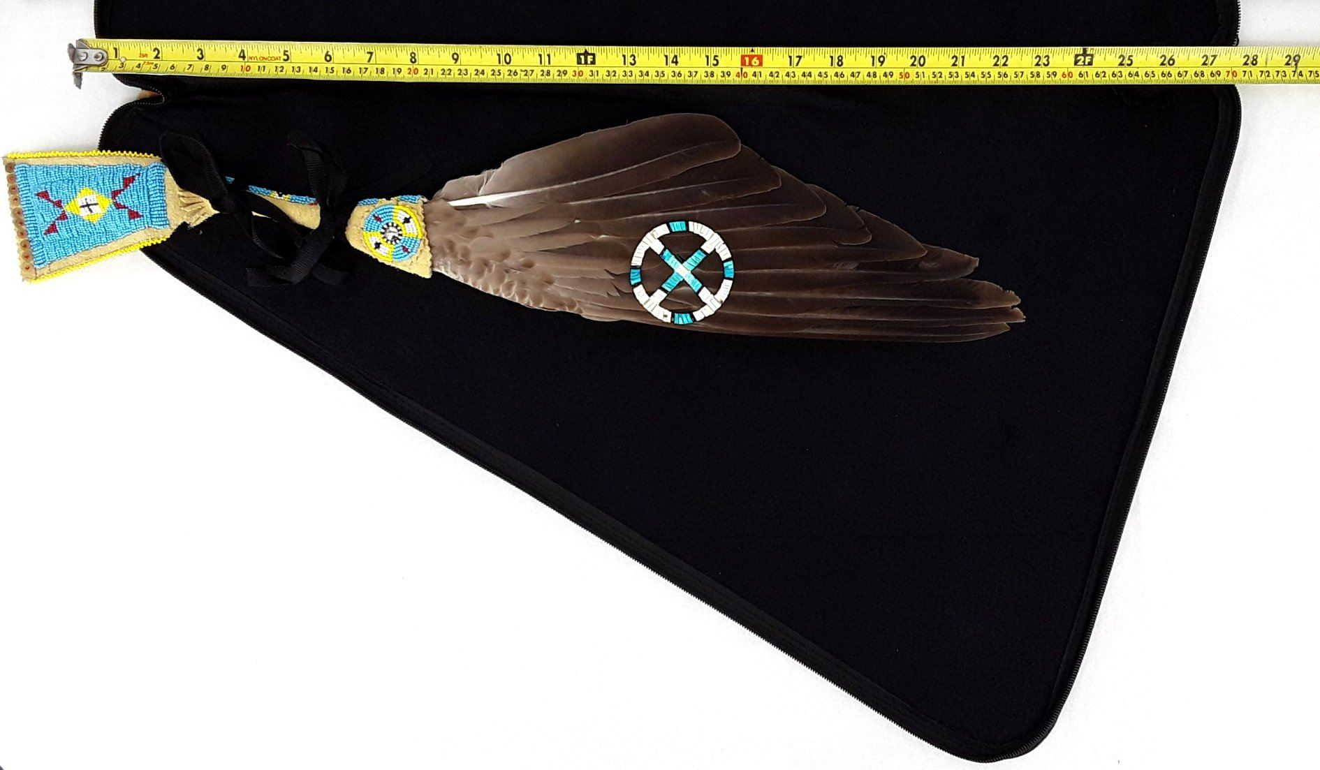 27 Inch Fan Case - Fire Feather Blue