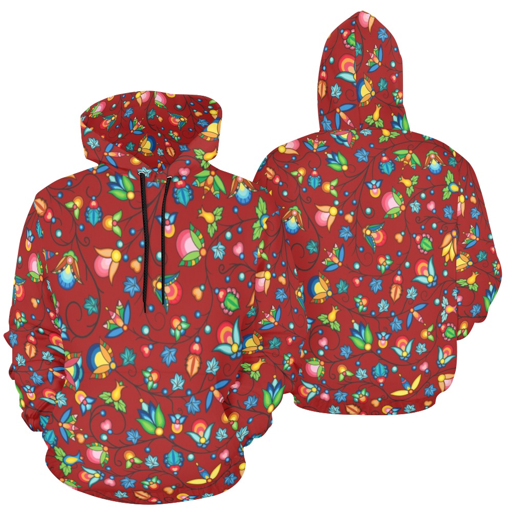 Prairie Plains Spirit Red Hoodie for Men (USA Size)