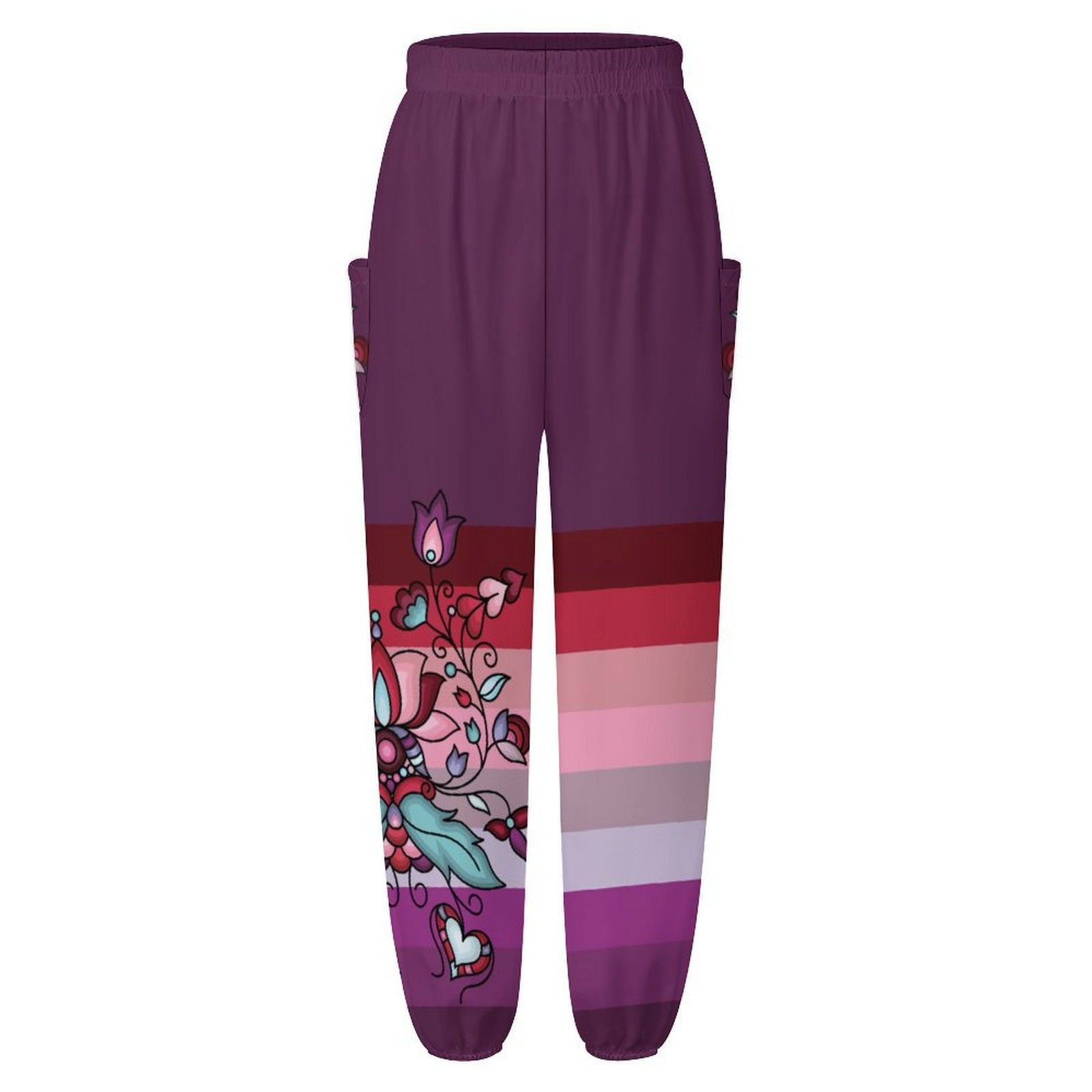 Snowlit Petal Dreams Ribbon Joggers