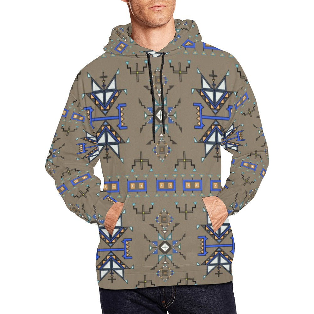 Eagle Strike Brown Hoodie for Men (USA Size)