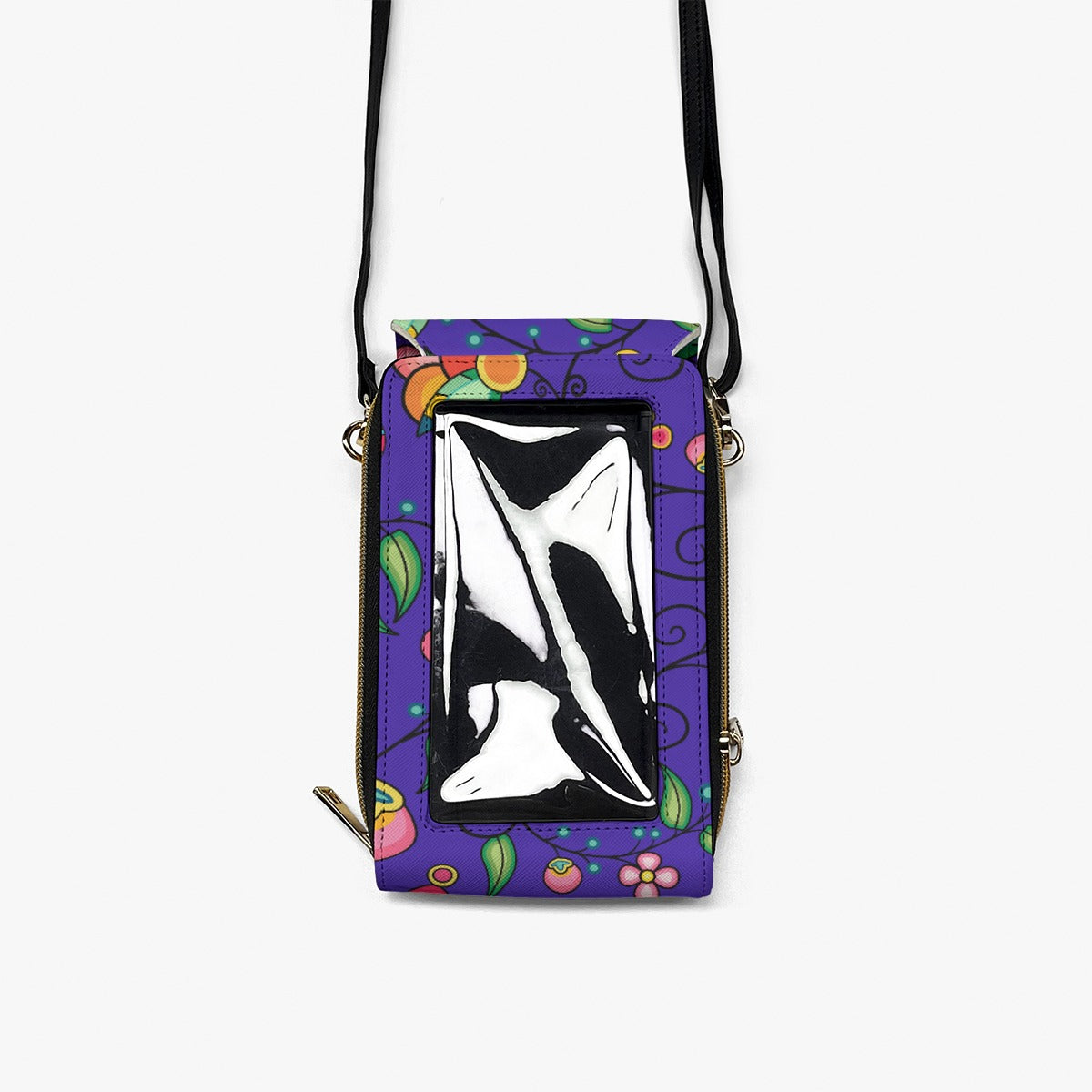 Floral Bounty Blue Mobile Phone Chest Bag