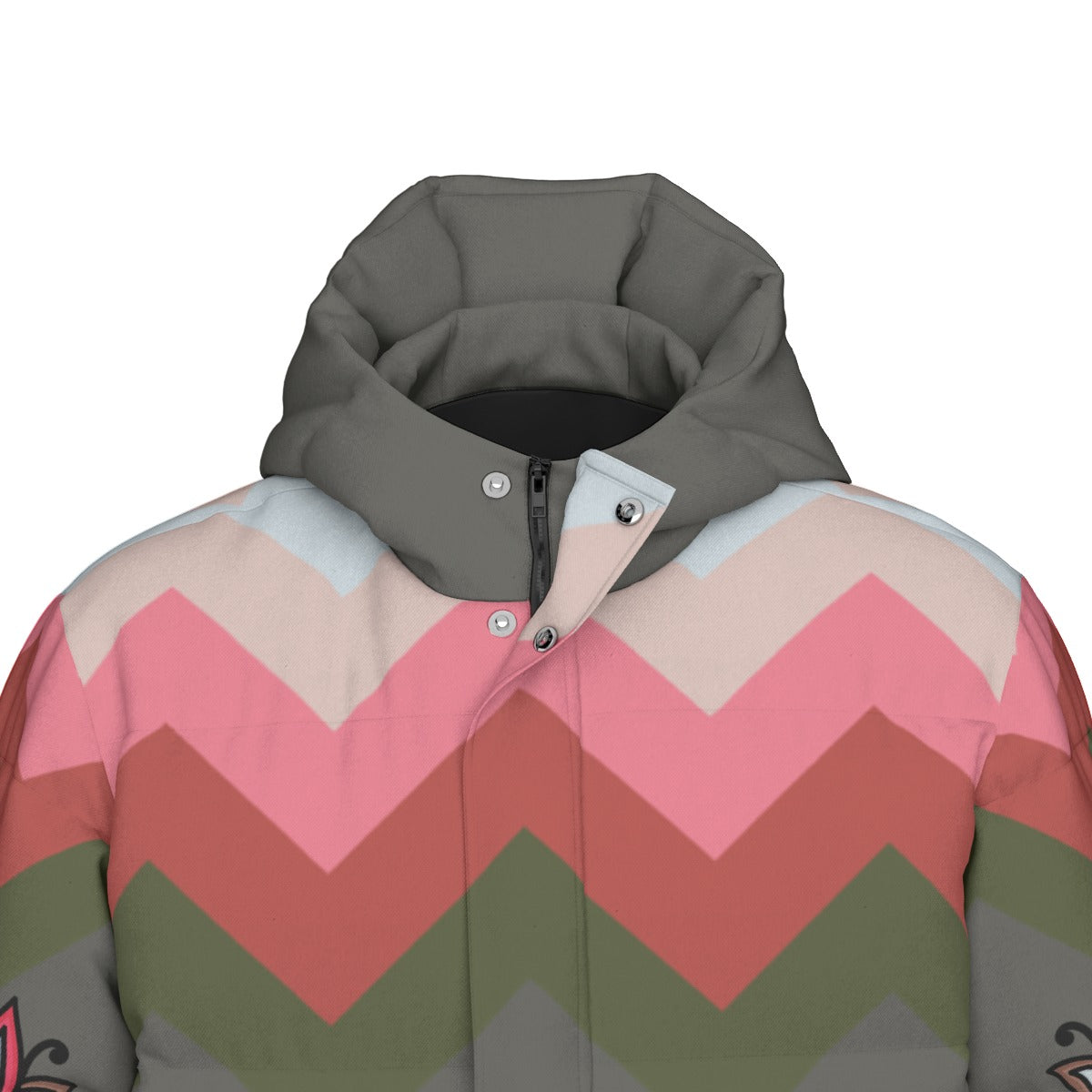 Glacial Gardenia Unisex Long Down Jacket