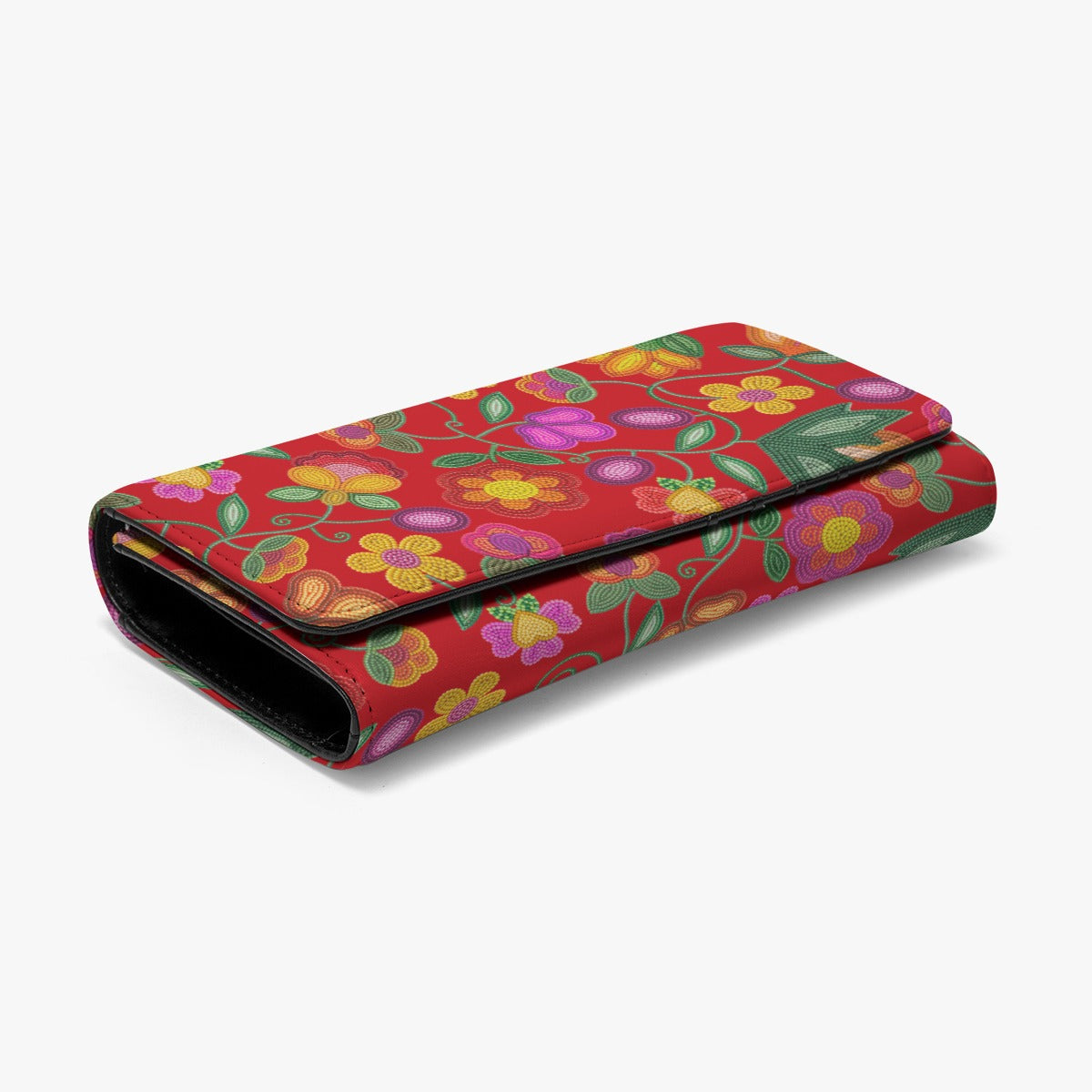 Boreal Bounty Red Foldable Wallet