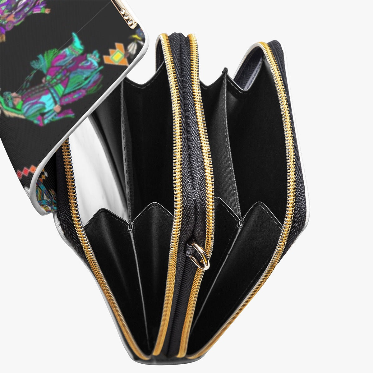 Men's Grass Dancers Black Mobile Phone Chest Bag