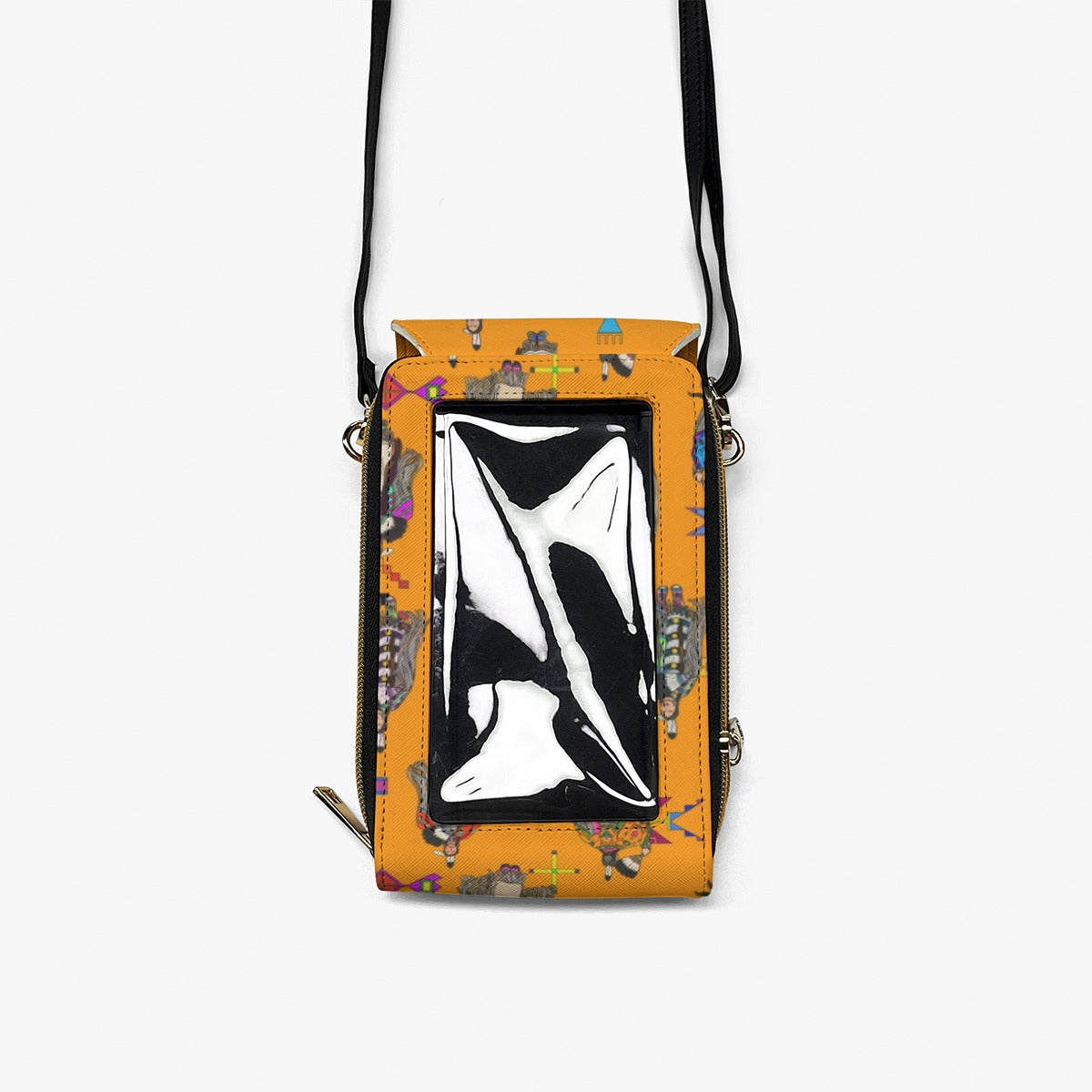 Women's Tradish Dancers Orange Mobile Phone Chest Bag
