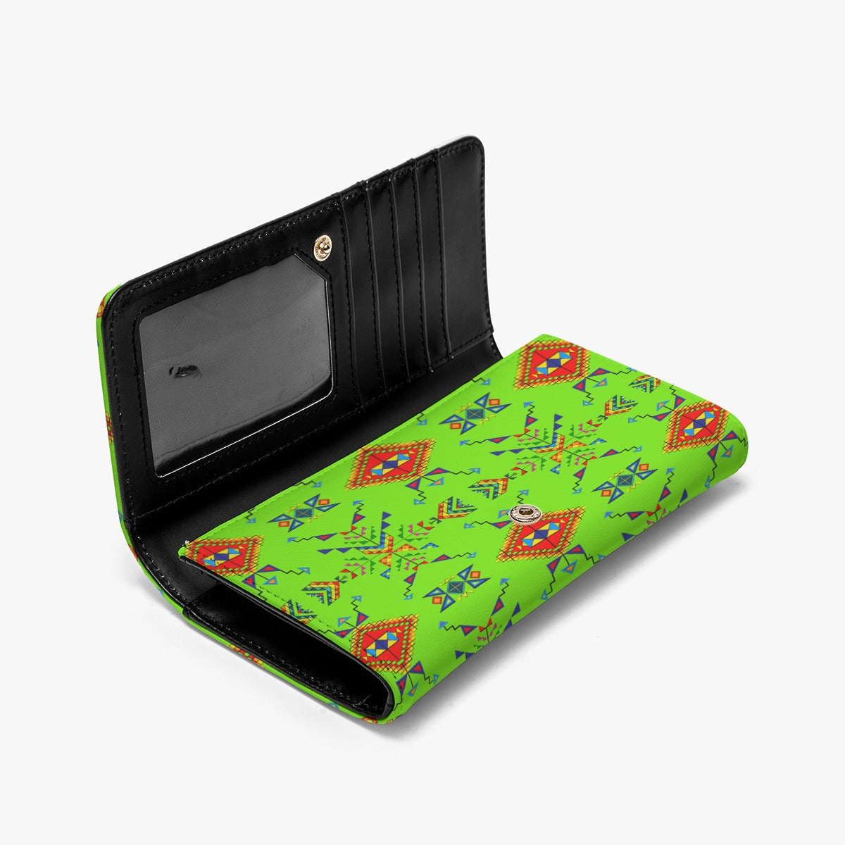 Buffalo Jump Neon Green Foldable Wallet