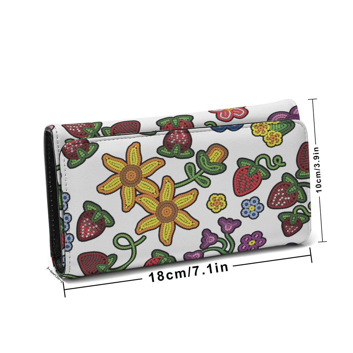 Berry Pop White Foldable Wallet