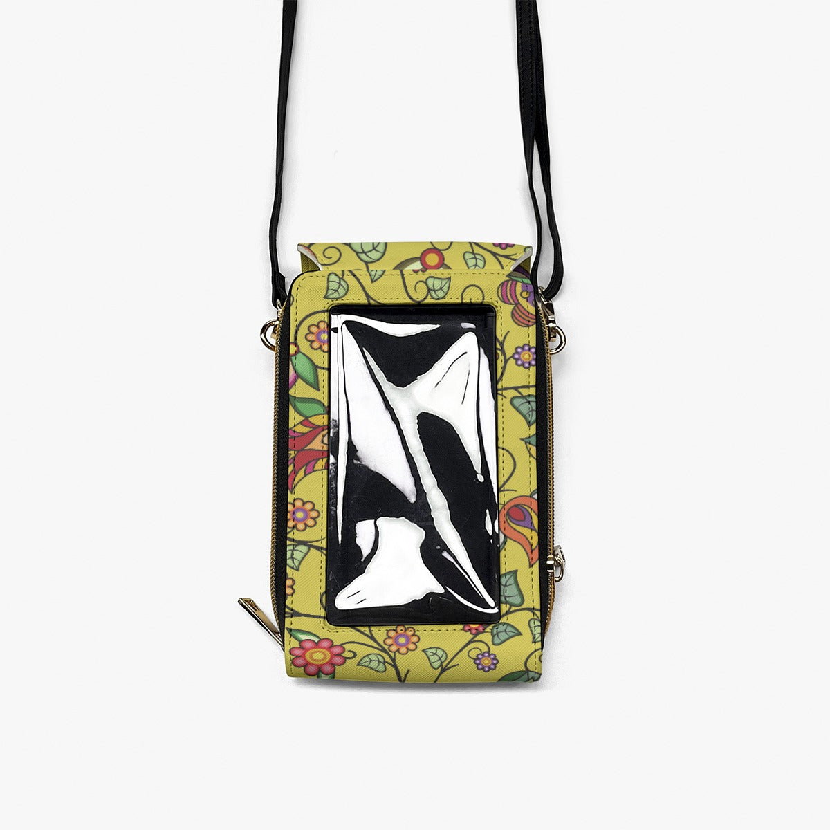 Heartbeat Petals Yellow Mobile Phone Chest Bag