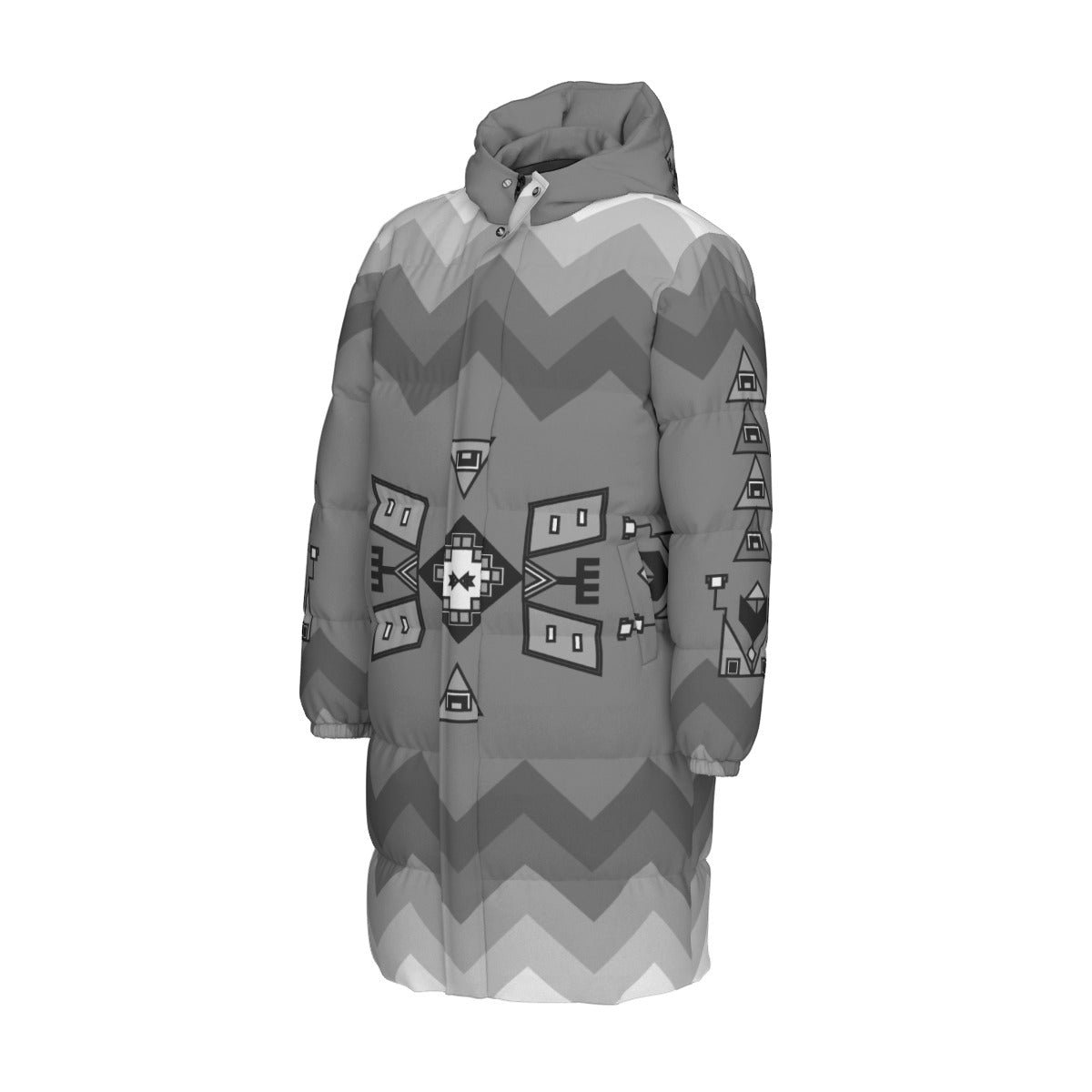 Thunder Drum Unisex Long Down Jacket