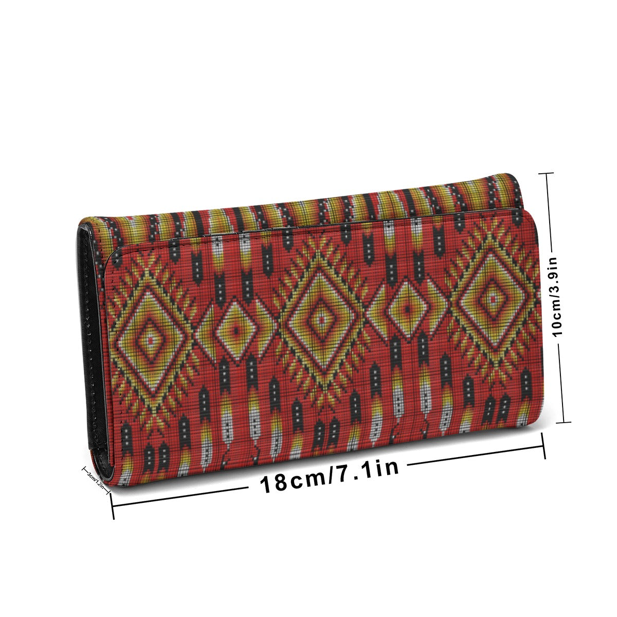 Fire Feather Red Foldable Wallet
