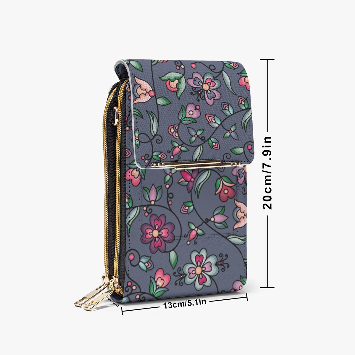 Amber Evening Garland Blue Mobile Phone Chest Bag