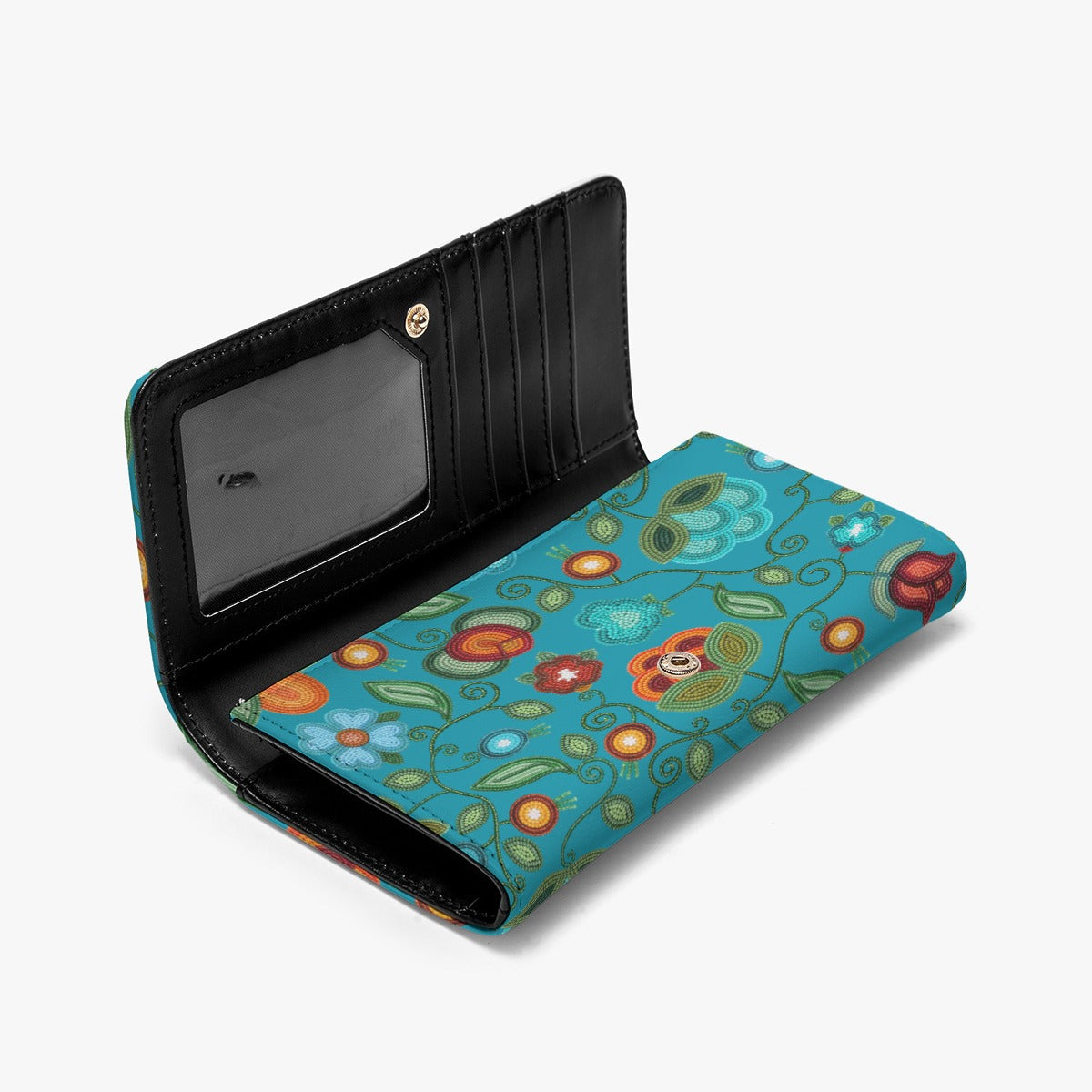 Prairie Fire Petals Ocean Foldable Wallet