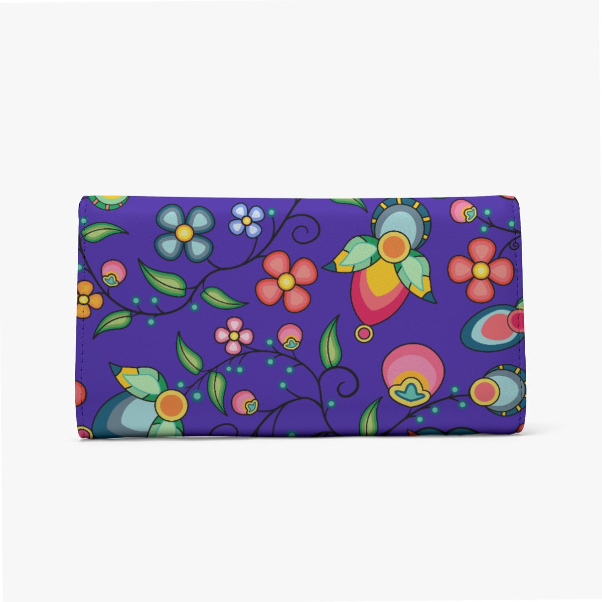 Floral Bounty Blue Foldable Wallet