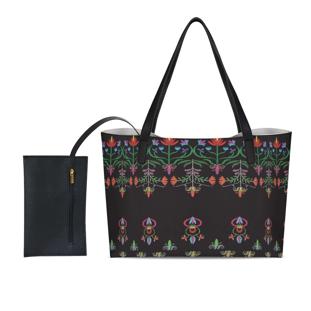 Metis Corn Mother Shopping Tote Bag With Black Mini Purse
