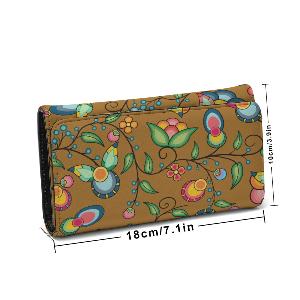 Floral Bounty Fall Leaves Foldable Wallet