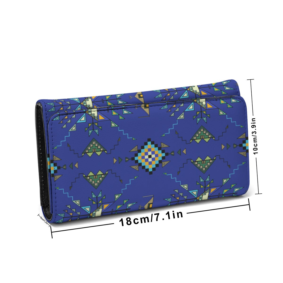 Bear Shield Dark Blue Foldable Wallet