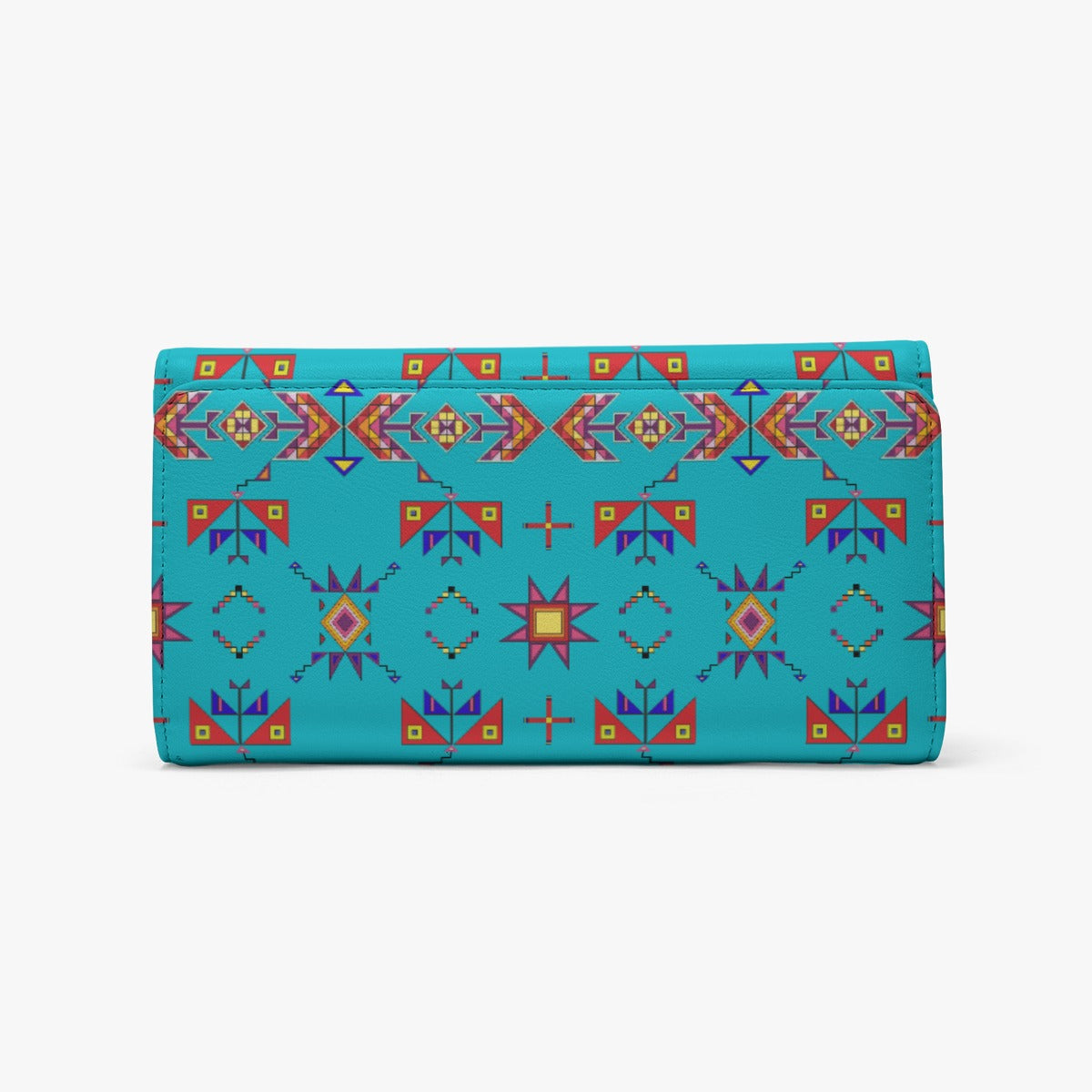 Scattered Generations Turquoise Foldable Wallet