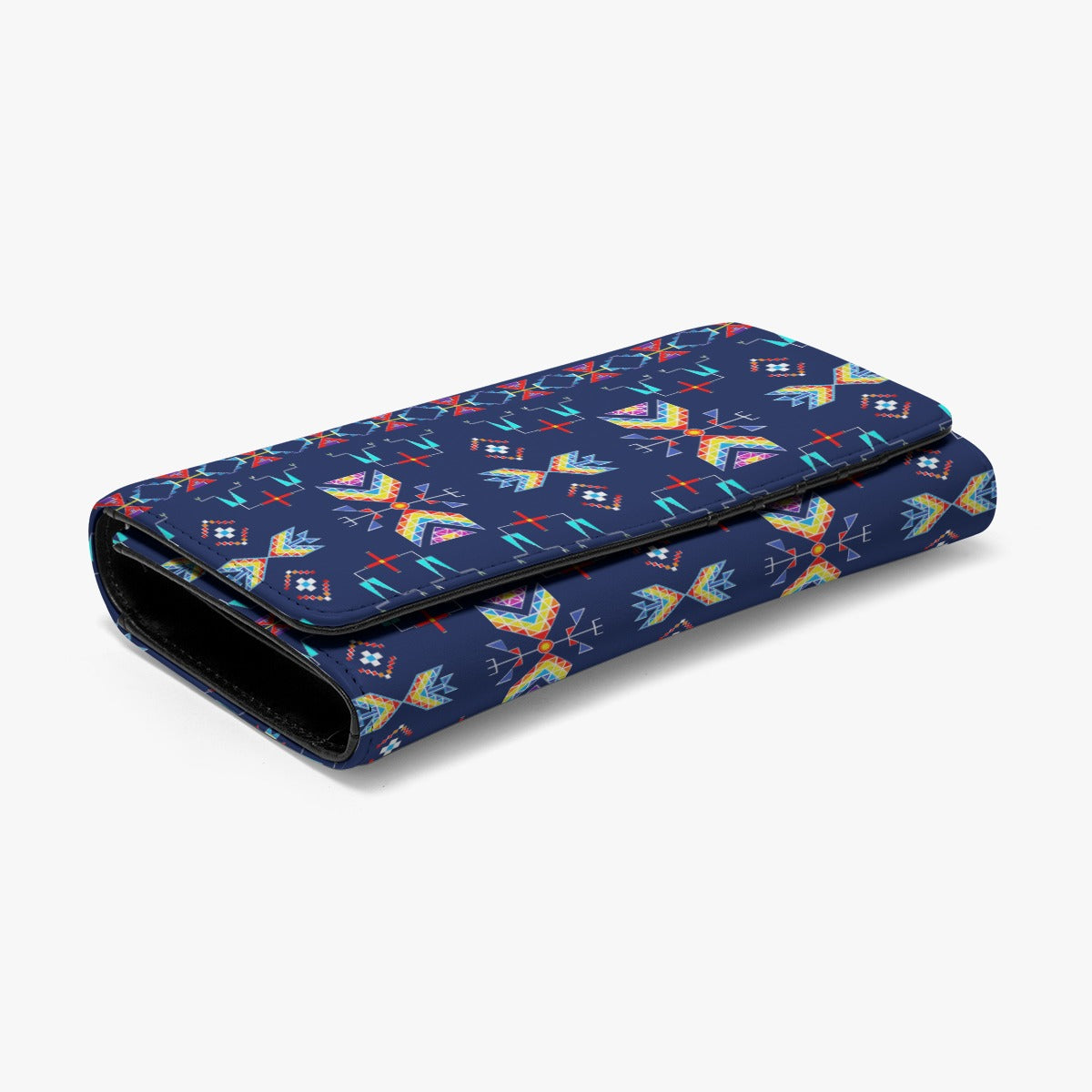 Rainy Chief Rainbow Night Lake Foldable Wallet