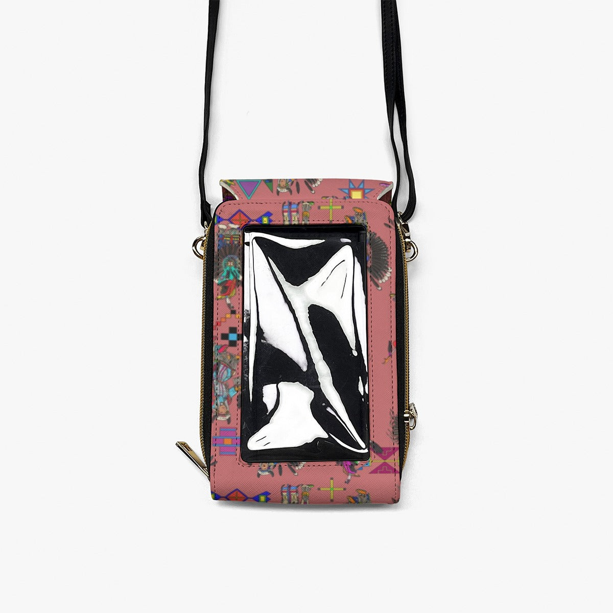 Men's Tradish Dancers Terra Cotta Mobile Phone Chest Bag