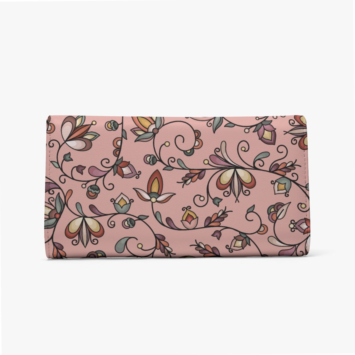 Burnt Sky Petals Peach Foldable Wallet