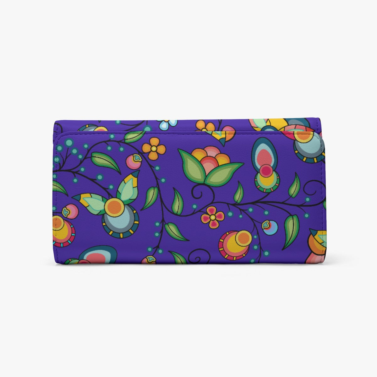 Floral Bounty Blue Foldable Wallet