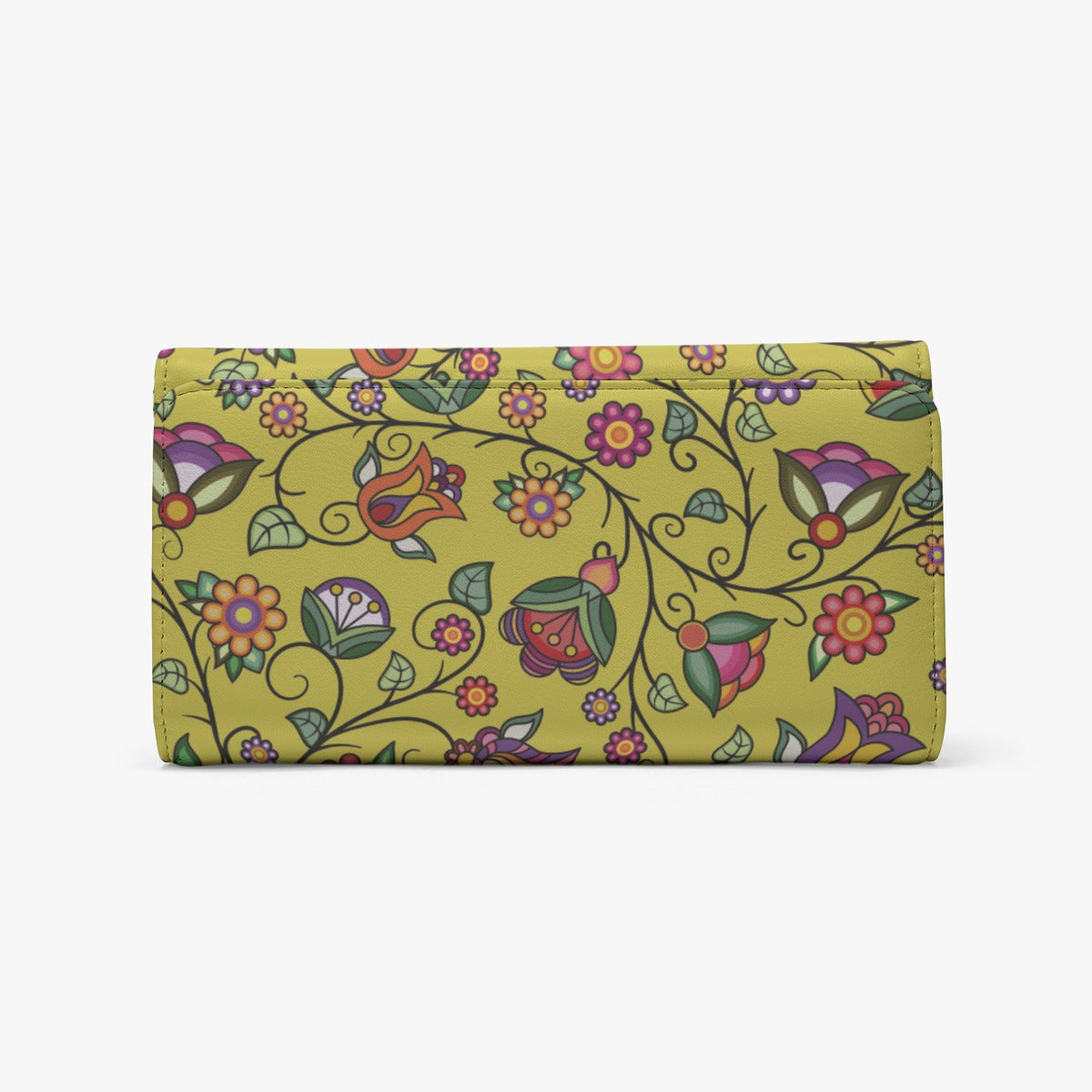 Heartbeat Petals Yellow Foldable Wallet