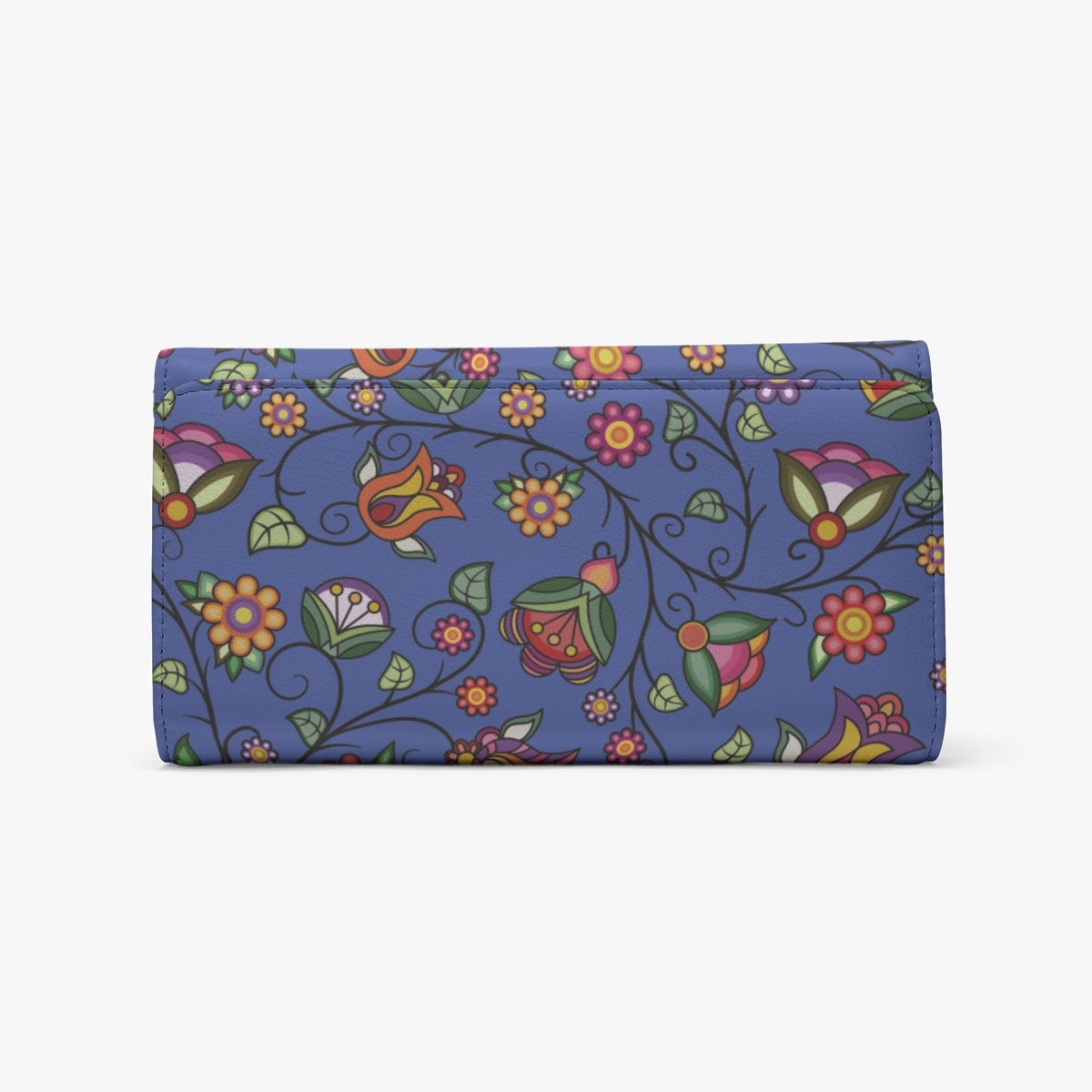 Heartbeat Petals Blue Foldable Wallet