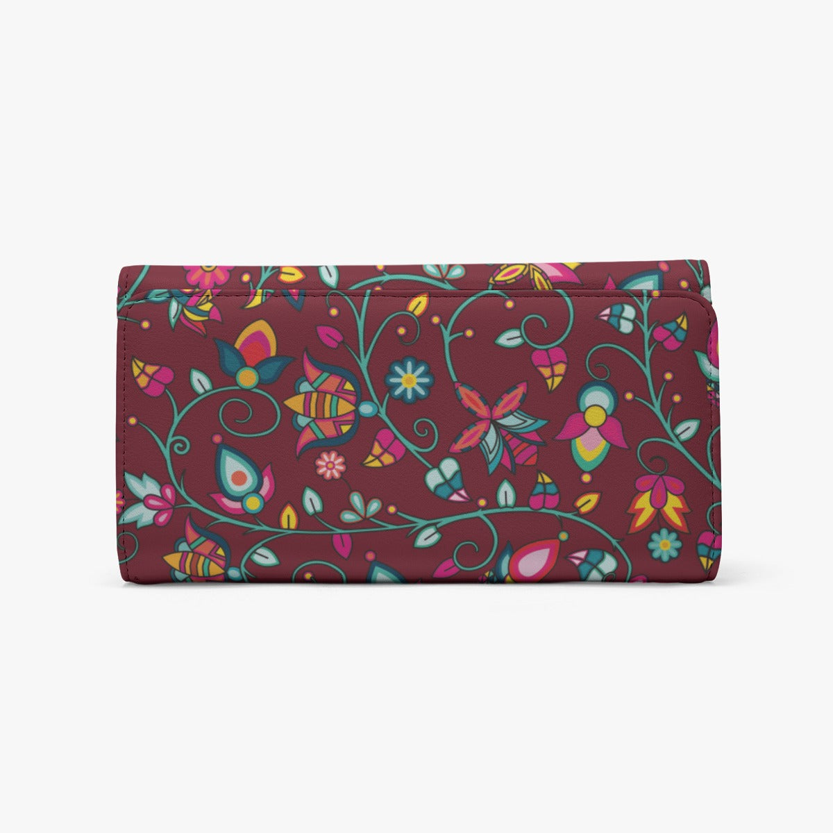 Thorny Path Cranberry Foldable Wallet