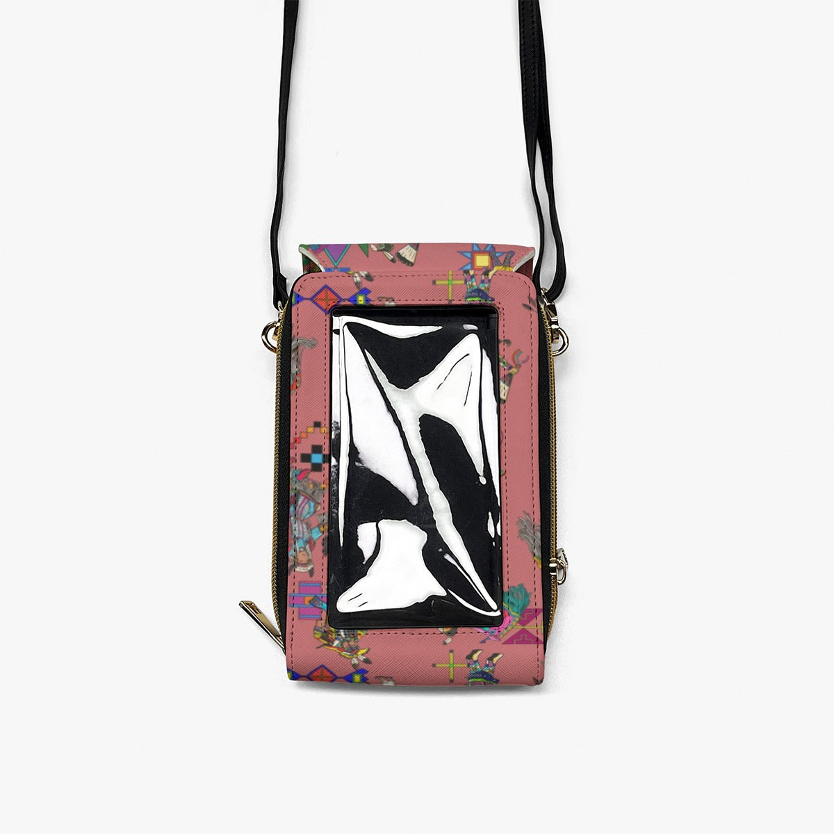 Grand Entry Dancers Terra Cotta Mobile Phone Chest Bag