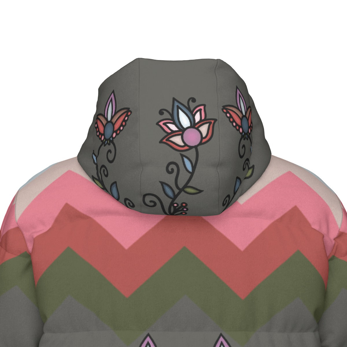 Glacial Gardenia Unisex Long Down Jacket