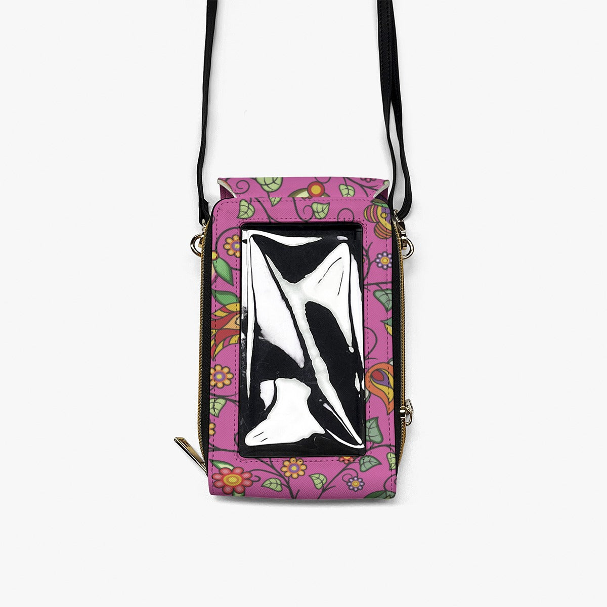 Heartbeat Petals Pink Mobile Phone Chest Bag