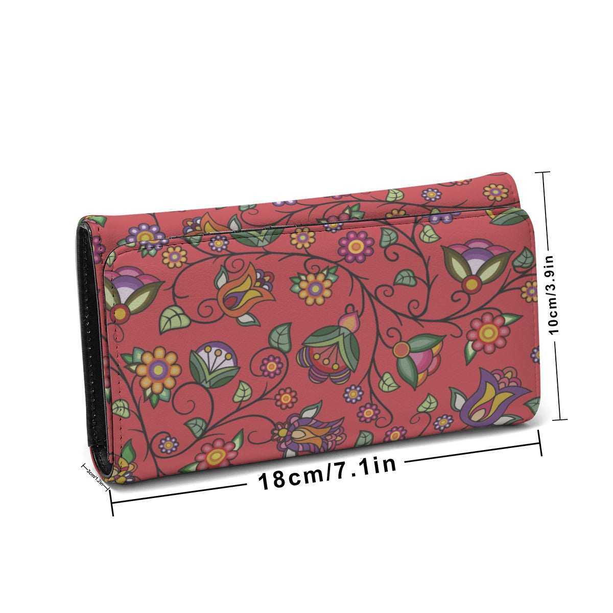 Heartbeat Petals Red Foldable Wallet