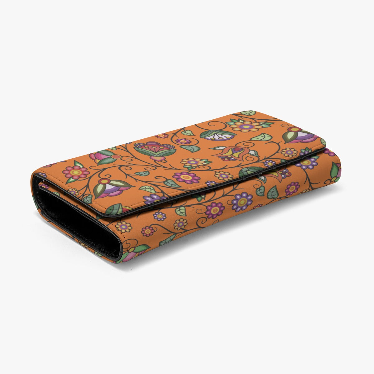 Heartbeat Petals ECM Orange Foldable Wallet