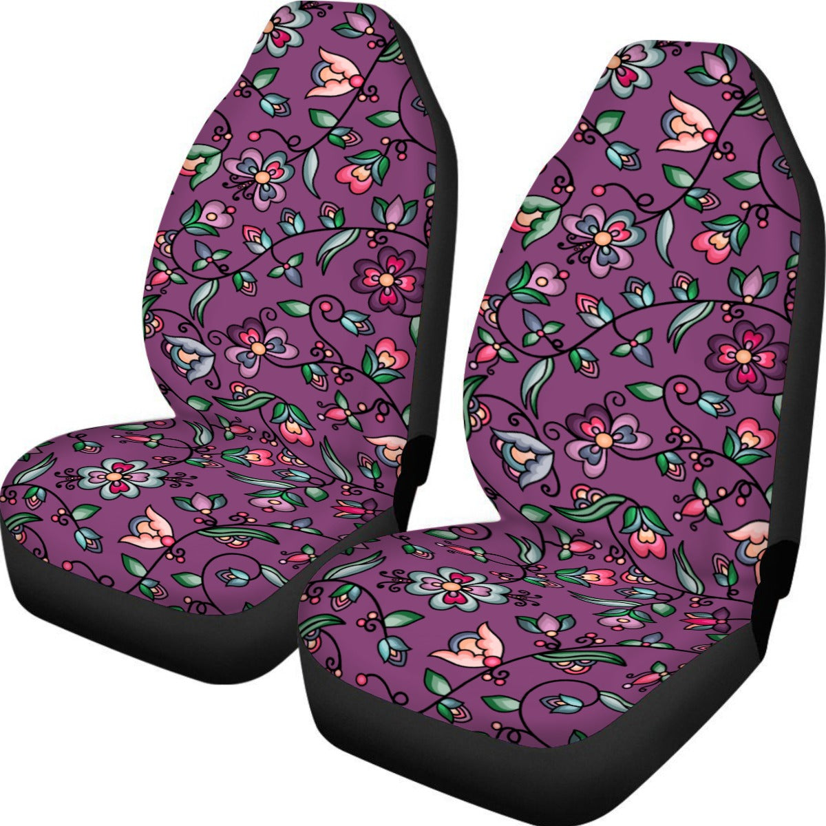 Amber Evening Garland Purple Universal Car Seat Cover With Thickened Back
