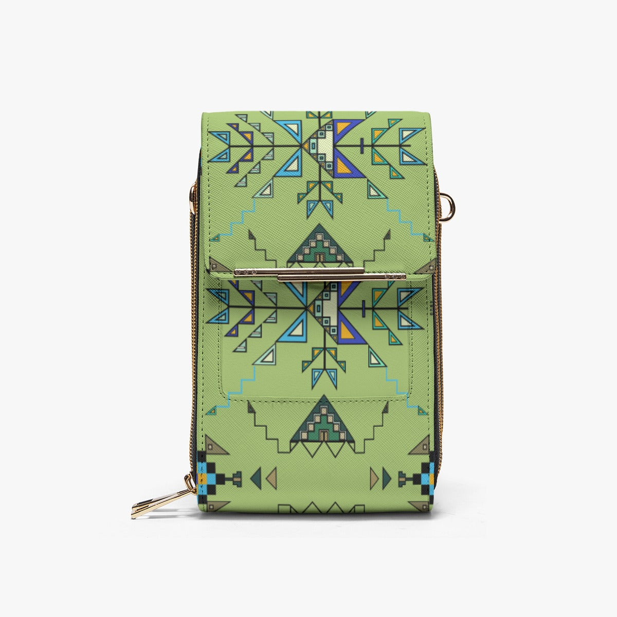 Bear Shield Green Mobile Phone Chest Bag