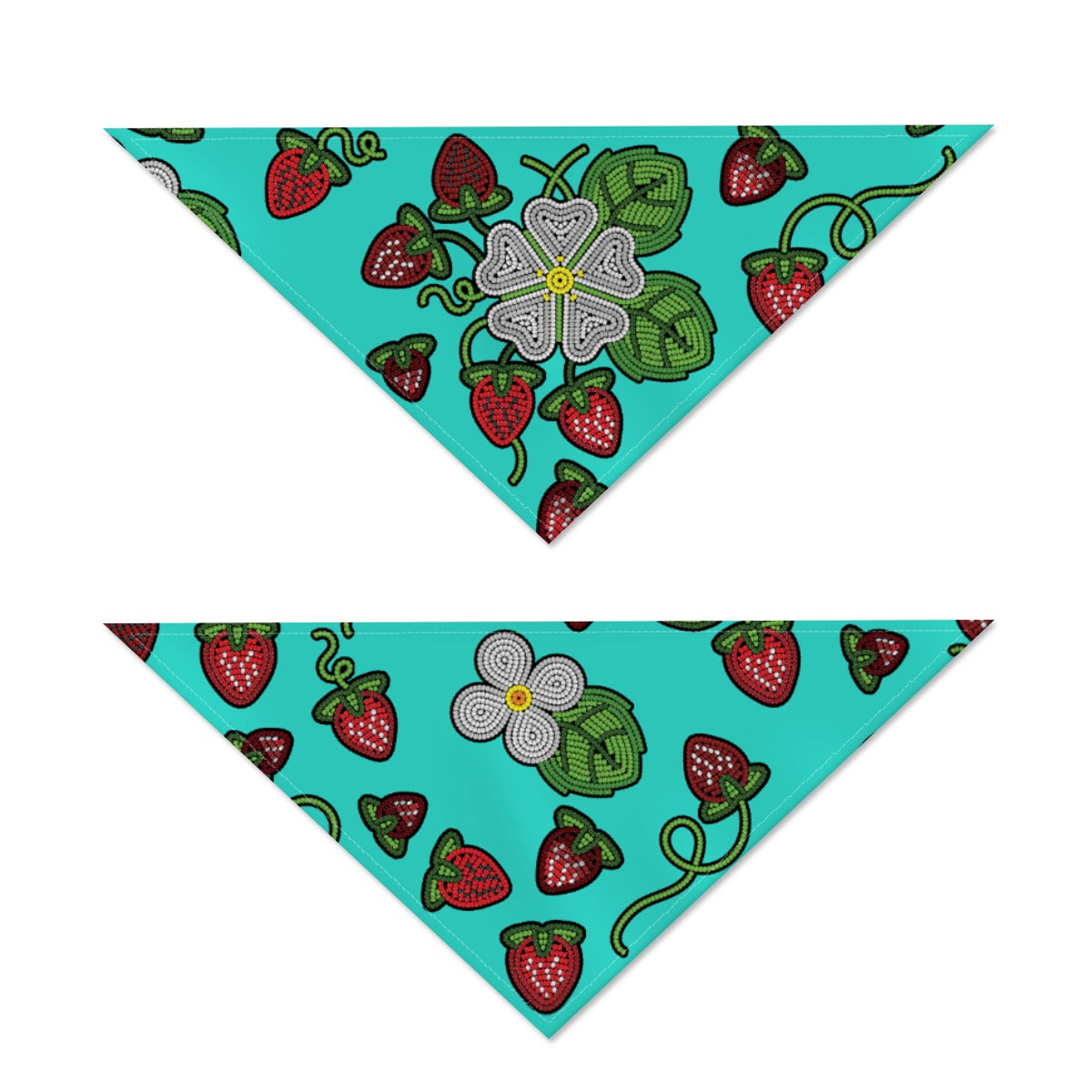 Strawberry Dreams Turquoise Pet's Scarf