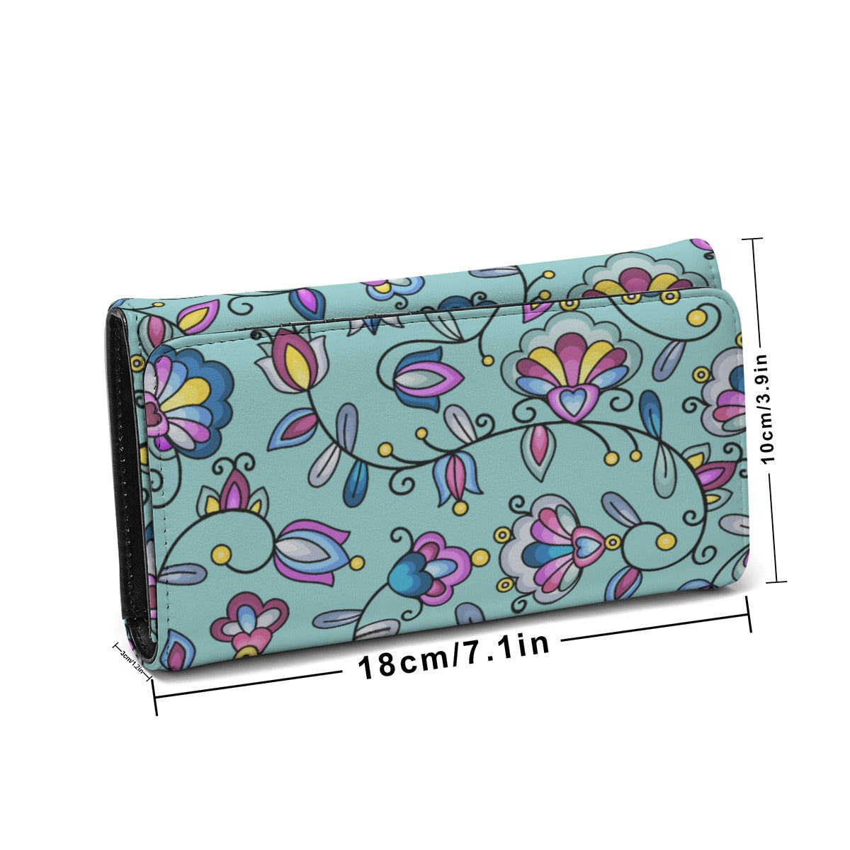 Autumn Bundle Blessing Turquoise Foldable Wallet