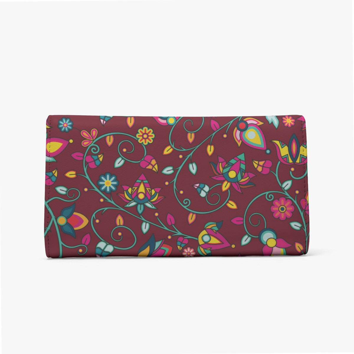 Thorny Path Cranberry Foldable Wallet