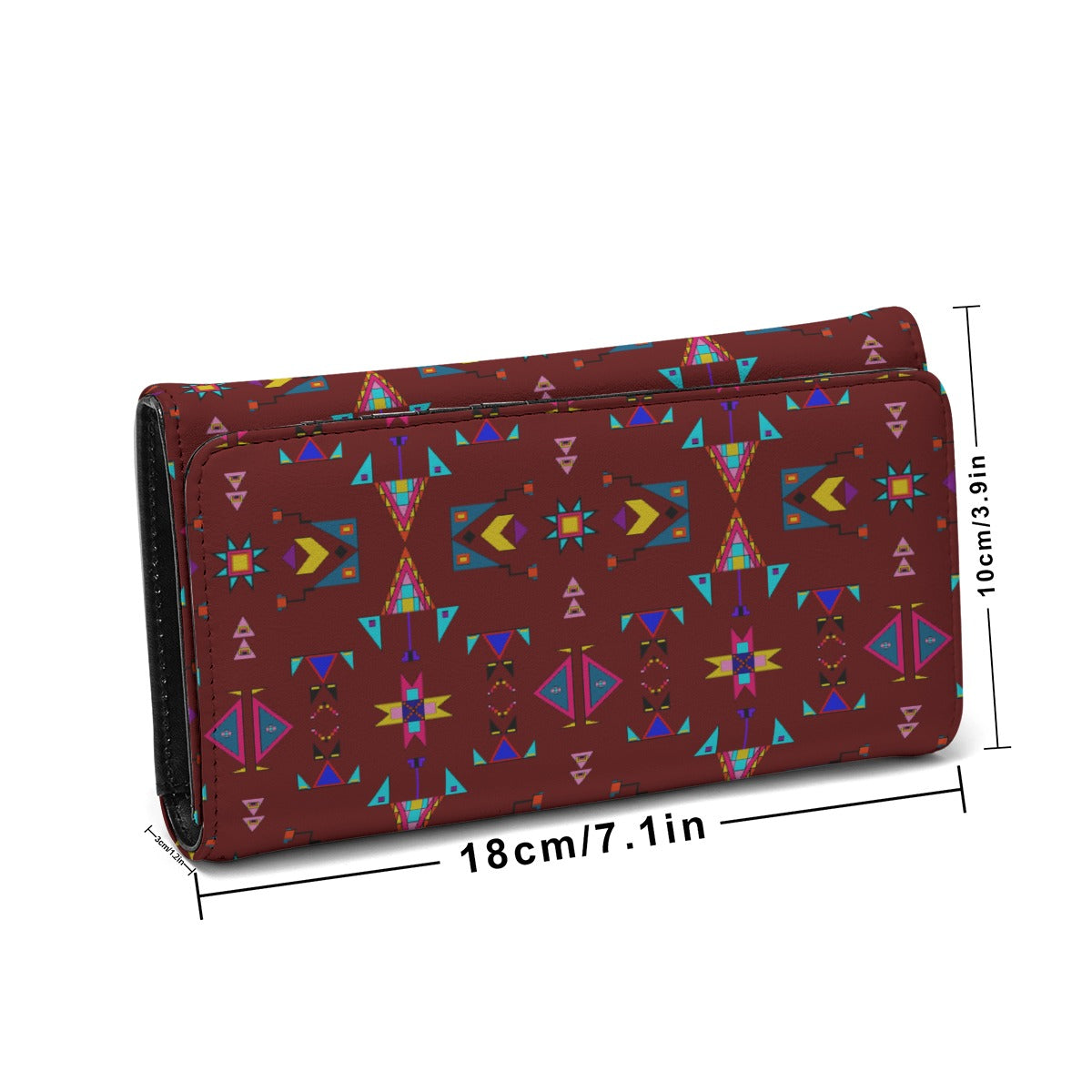 Enemy Territory Dark Maroon Foldable Wallet