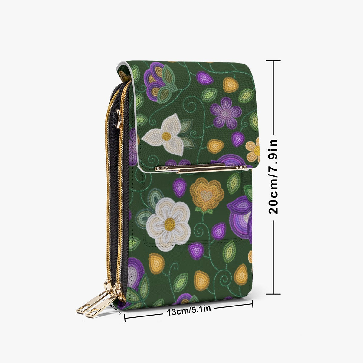 Midnight Moss Bloom Forest Mobile Phone Chest Bag