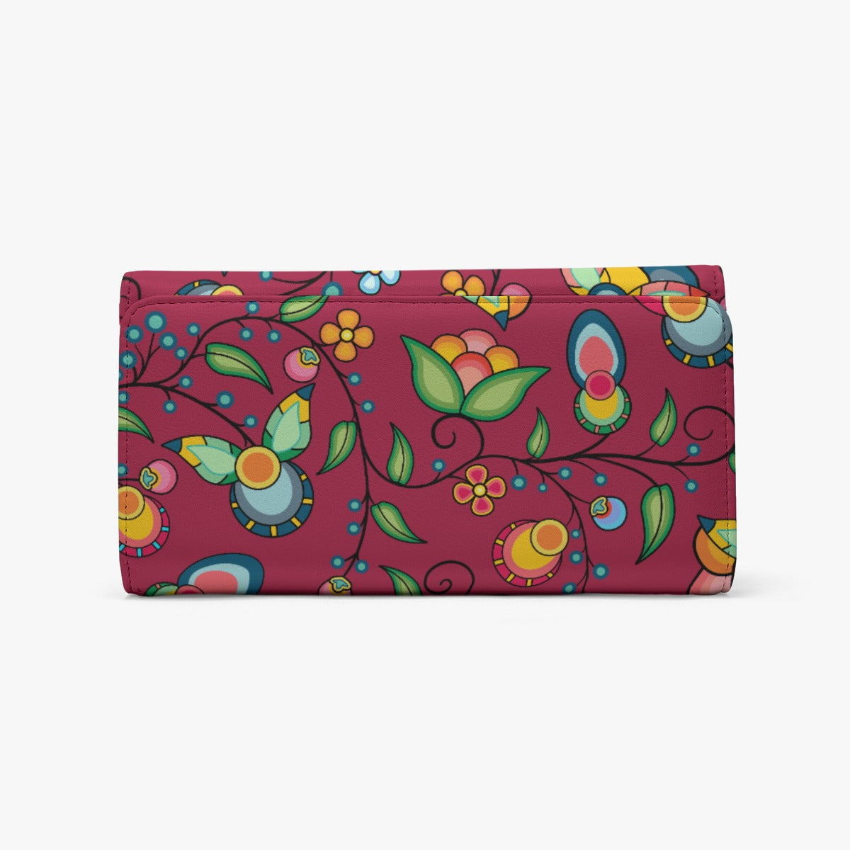 Floral Bounty Magenta Foldable Wallet