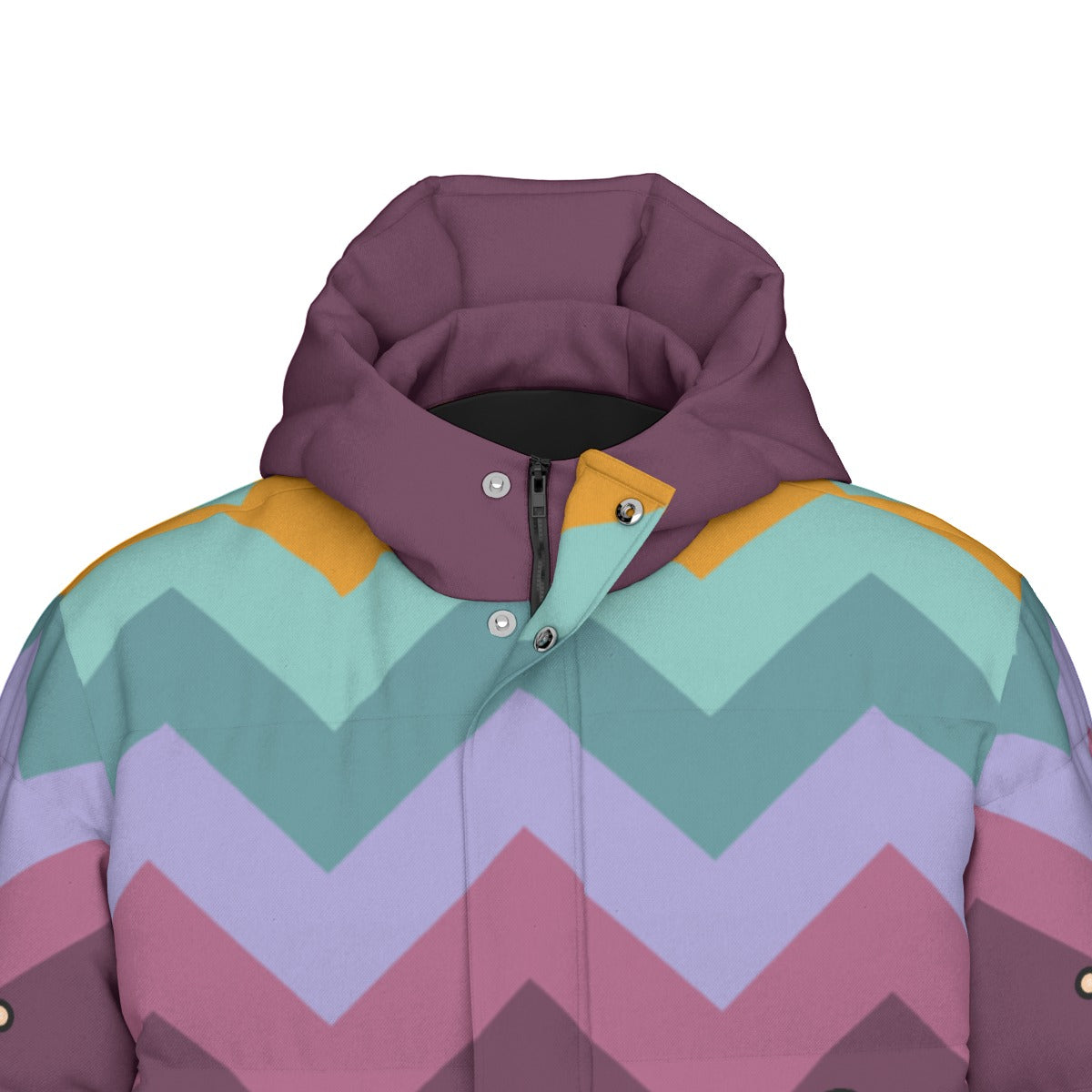 Harvest Hearth Floral Main Unisex Long Down Jacket